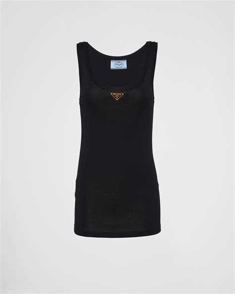 top prada negro|Top De Lana Negro .